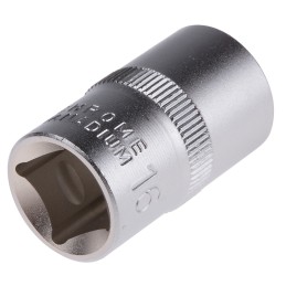 1 pcs - RS PRO 1/2 in Drive 16mm Standard Socket, 12 point