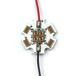 1 pcs - ILS ILH-ON04-RED1-SC201-WIR200., OSLON4 PowerStar LED Array, 4 Red LED