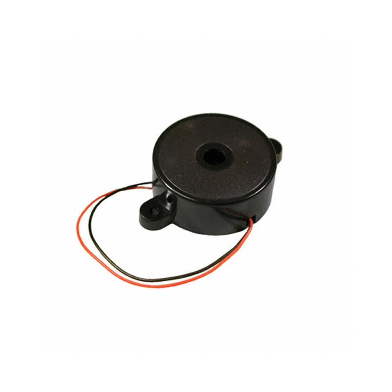 1 pcs : PT-2060WQ - Buzzers Transducer, Externally Driven Piezo 5 V 1.5mA 6kHz 90dB @ 5V, 10cm Panel Mount, Flange Wire Leads