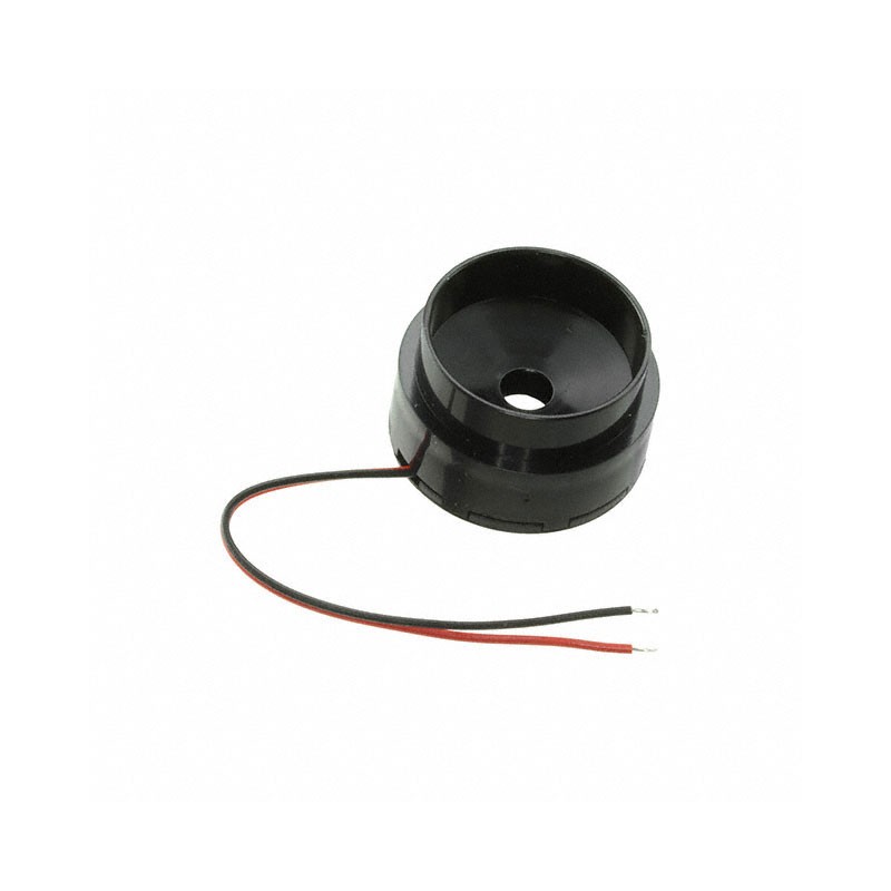 1 pcs : PT-723B-76Q - Buzzers Transducer, Externally Driven Piezo 5 V 5mA 2.6kHz 90dB @ 5V, 10cm Custom Wire Leads