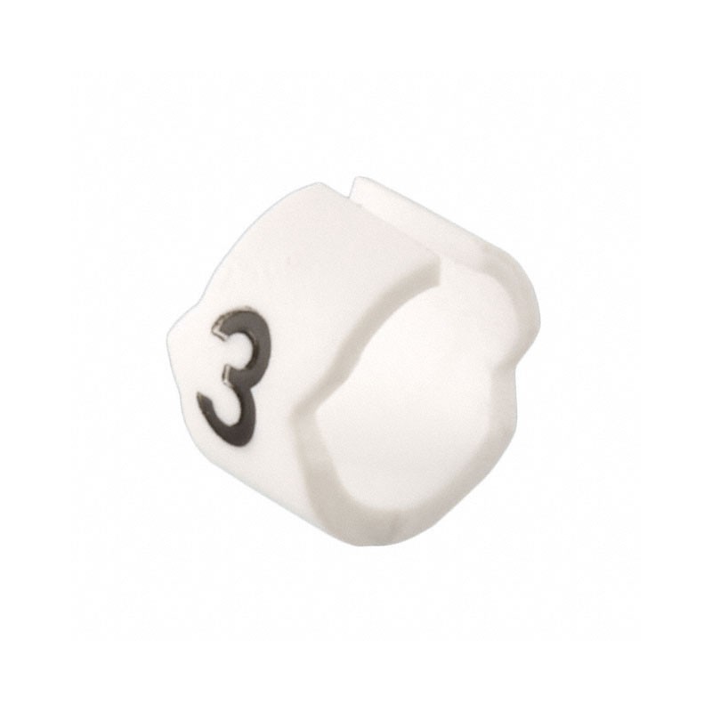 30 pcs : STD12W-3 - WIRE MARKER CLIP-ON WHITE