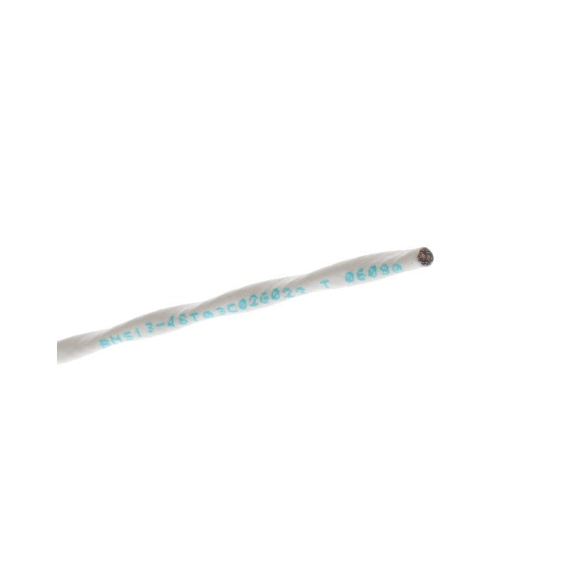 1 pcs : 55PC1121-22-2/6-9CS2502 - CABLE 2CON 22AWG WHT SHLD FEET