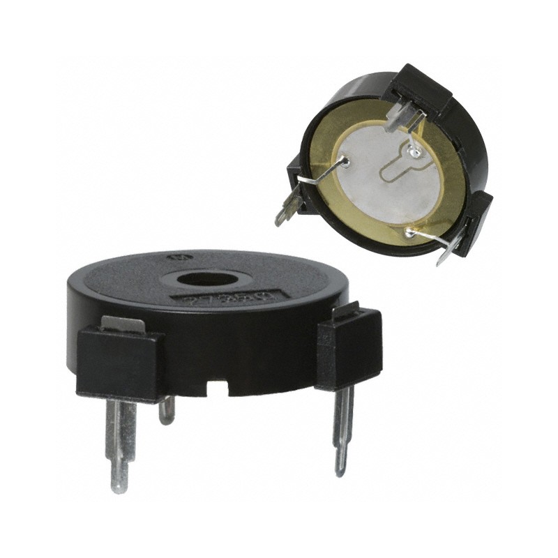 1 pcs : PT-2735FPLQ - Buzzers Transducer, Externally Driven Piezo (with Feedback) 12 V 10mA 3.5kHz 88dB @ 12V, 30cm Through Hole