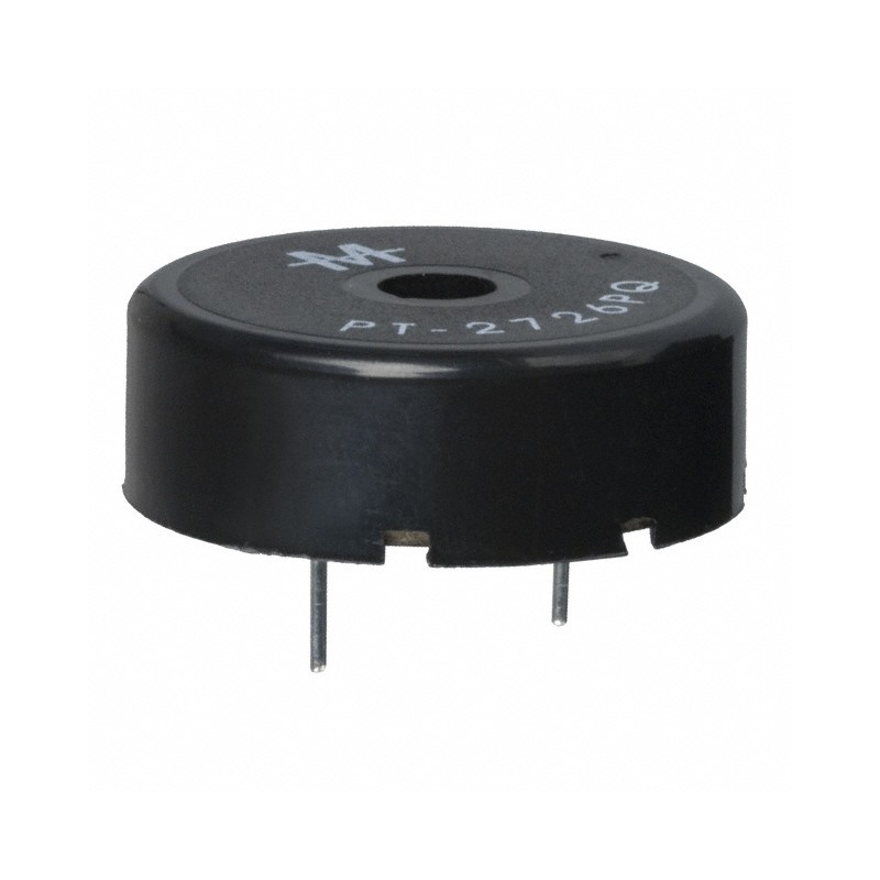 1 pcs : PT-2726PQ - Buzzers Transducer, Externally Driven Piezo 5 V 1.5mA 2.5kHz 90dB @ 5V, 10cm Through Hole PC Pins