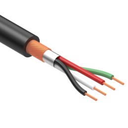 1 pcs : 30-00176 - CABLE 4COND 28AWG BLACK SHLD 1M