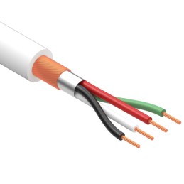 1 pcs : 30-00181 - CABLE 4COND 28AWG WHITE SHLD 1M