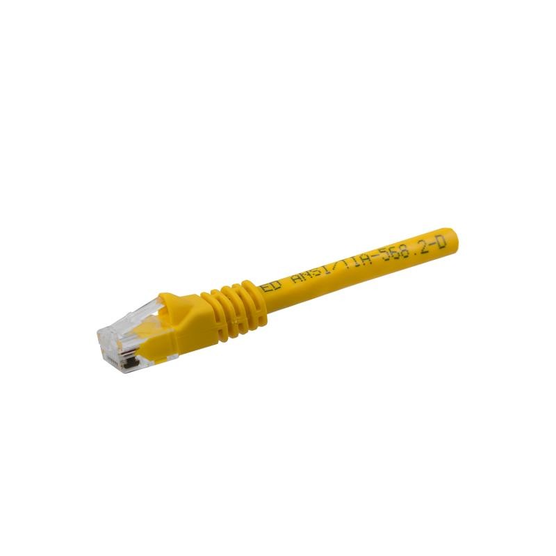 1 pcs : BC-6UY001F - CABLE CAT6 U/UTP 24AWG YLW 1FT