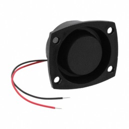 1 pcs : PT-520-SQ - Buzzers Transducer, Externally Driven Piezo 5 V 3mA 4.4kHz 85dB @ 5V, 10cm Panel Mount, Flange Wire Leads