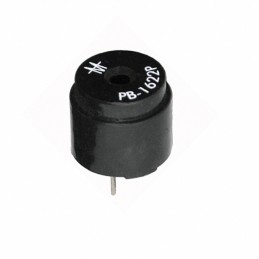 1 pcs : PB-1622PQ - Buzzers Transducer, Externally Driven Magnetic 12 V 40mA 2.048kHz 85dB @ 12V, 10cm Through Hole PC Pins