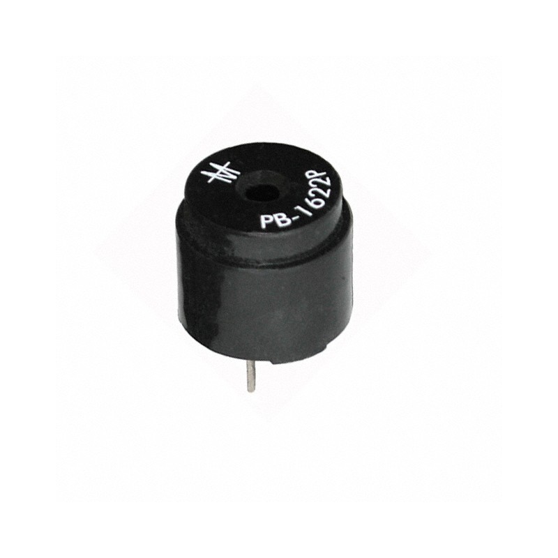 1 pcs : PB-1622PQ - Buzzers Transducer, Externally Driven Magnetic 12 V 40mA 2.048kHz 85dB @ 12V, 10cm Through Hole PC Pins
