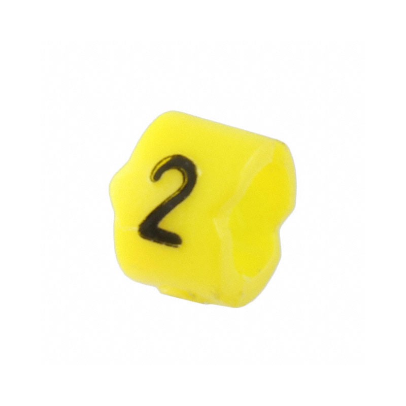 30 pcs : STD09Y-2 - WIRE MARKER CLIP-ON YELLOW