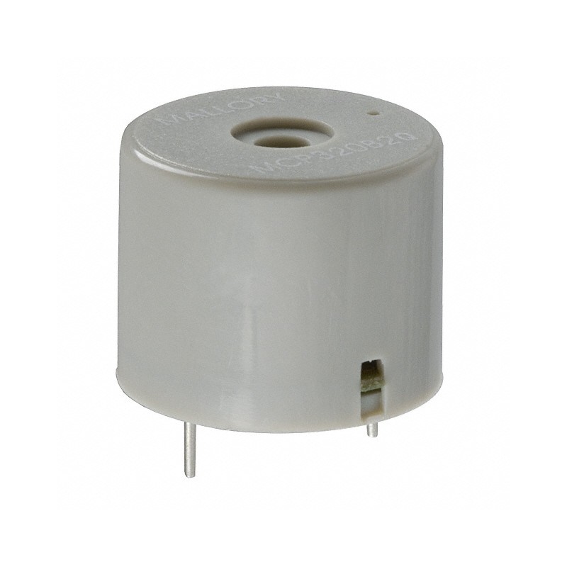 1 pcs : MCP320B2Q - Buzzers Indicator, Internally Driven Piezo 12 V 20mA 2.5kHz 95dB @ 12V, 30cm Through Hole PC Pins