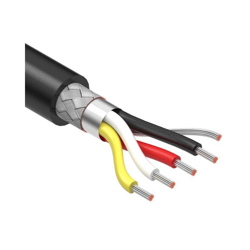 1 pcs : 30-01033 - CABLE 4COND 26AWG BLACK SHLD 1M