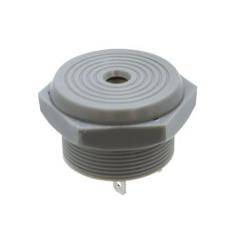 1 pcs : PK-27A35EPQ - Buzzers Indicator, Internally Driven Piezo 12 V 15mA 3.5kHz 95dB @ 12V, 30cm Panel Mount Screw Terminal, Q