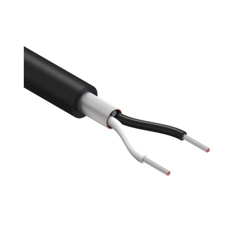 1 pcs : 30-00656 - CABLE 2COND 26AWG BLACK SHLD 1M