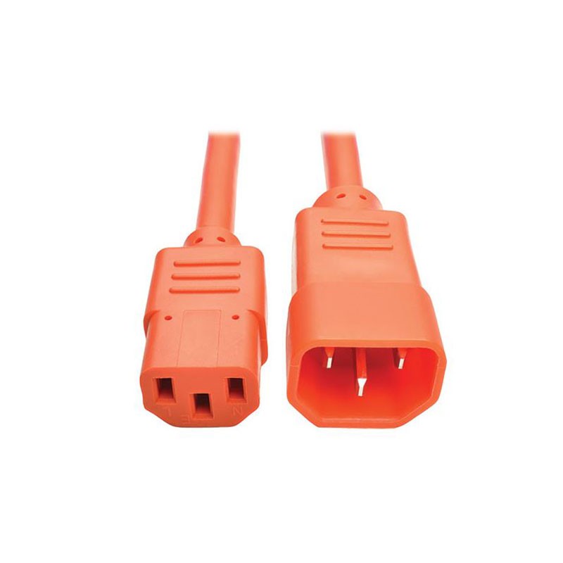 1 pcs : P004-002-AOR - CORD 18AWG IEC320C14 - 320C13 2'