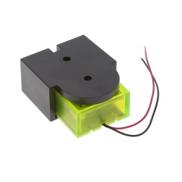 1 pcs : PS-733WDY-SQ - Buzzers Indicator, Internally Driven Piezo 12 V 200mA 2.5kHz ~ 4.5kHz 85dB @ 12V, 300cm Surface Mount Wir
