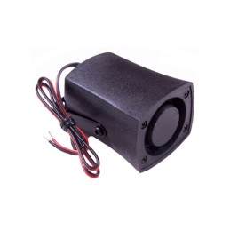 1 pcs : PS-522Q - Buzzers Indicator, Internally Driven Piezo 12 V 200mA 3kHz 105dB @ 12V, 100cm Bracket Mount Wire Leads