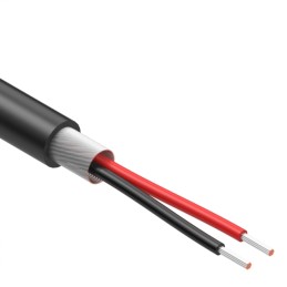 1 pcs : 30-02415 - CABLE 2COND 28AWG BLACK SHLD 1M