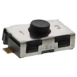 10 pcs - IP50 Black Button Tactile Switch, SPST 10 mA @ 32 V dc 0.8mm Surface Mount