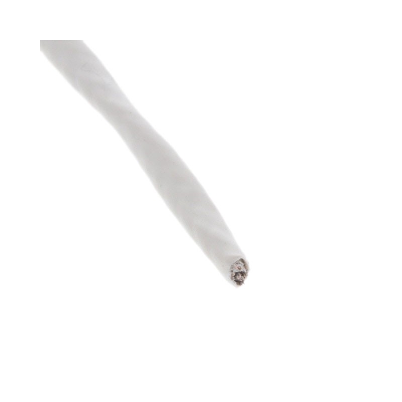 1 pcs : 55A1121-22-0/9-9 - CABLE 2CON 22AWG WHT SHLD FEET