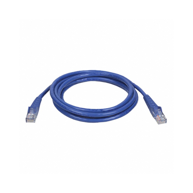 1 pcs : N001-007-BL - CABLE MOD 8P8C PLUG TO PLUG 7'