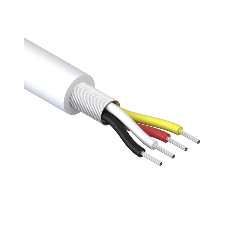 1 pcs : 30-00448 - CABLE 4COND 28AWG WHITE SHLD 1M