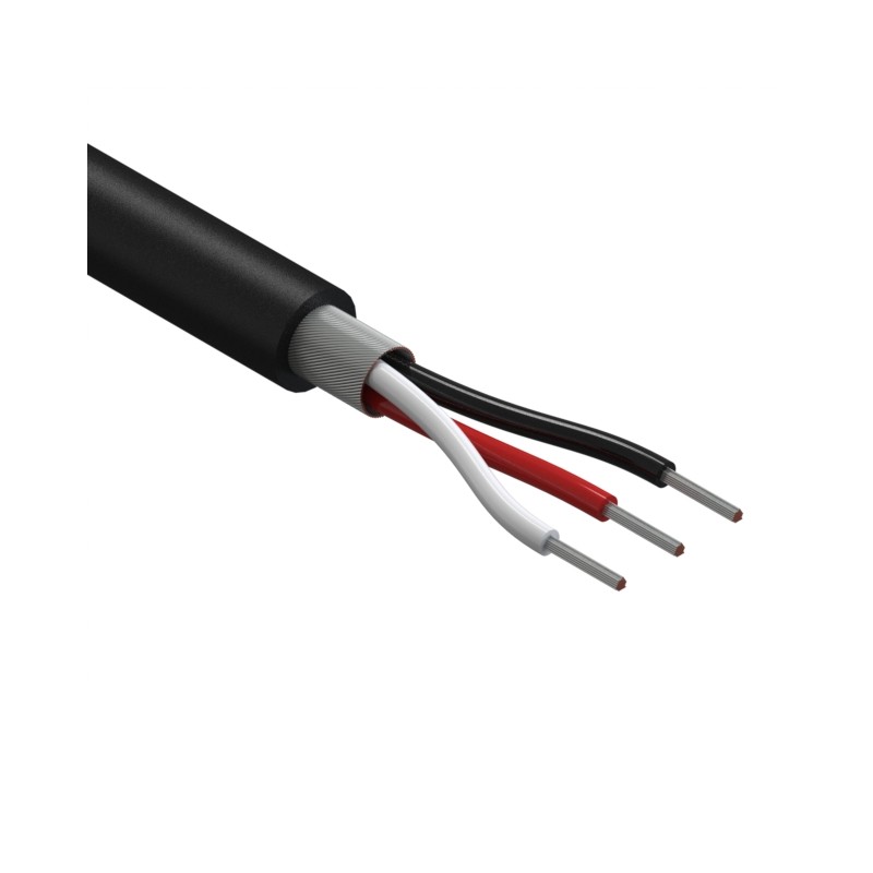 1 pcs : 30-00496 - CABLE 3COND 26AWG BLACK SHLD 1M