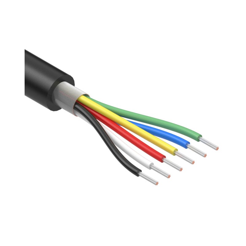 1 pcs : 30-01144 - CABLE 6COND 30AWG BLACK SHLD 1M