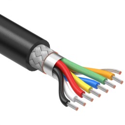 1 pcs : 30-01071 - CABLE 7COND 28AWG BLACK SHLD 1M