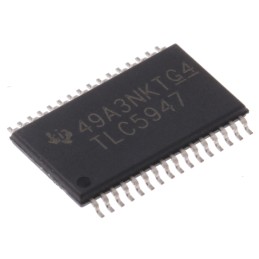 1 pcs - Texas Instruments TLC5947DAP HTSSOP Display Driver, 24 Segment, 32 Pin, 3.3 V, 5 V