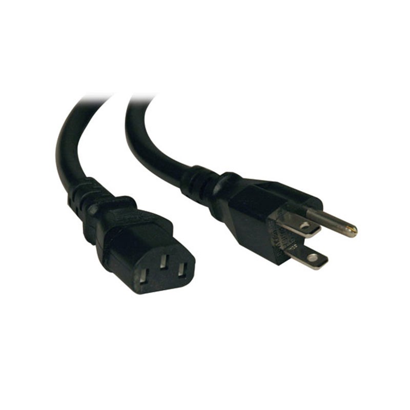 1 pcs : P006-001 - CORD 18AWG NEMA5-15P - IEC320 1'