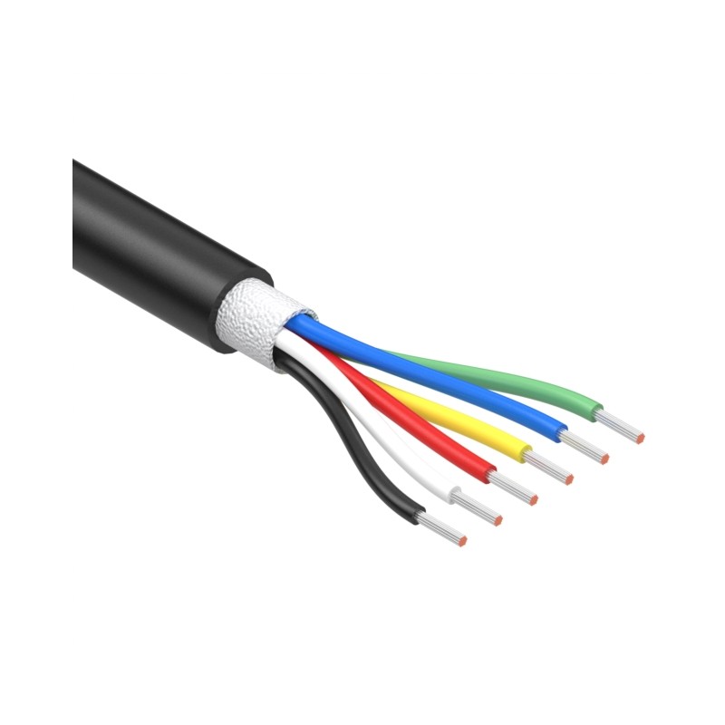 1 pcs : 30-01939 - CABLE 6COND 32AWG BLACK 1M