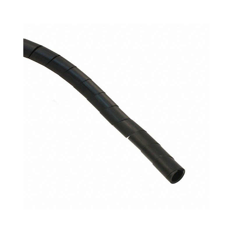 1 pcs : 500031-1 - SPIRAL WRAP 1/2' X 1' BLACK