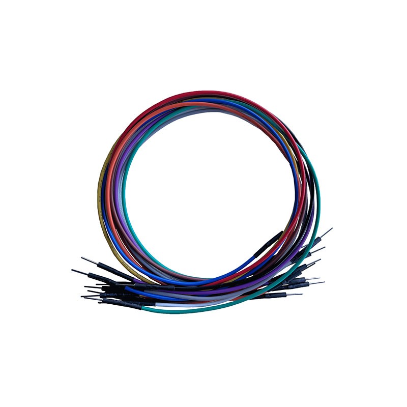1 pcs : TW-FF-5C - 10-PACK MULTI-COLOR JUMPER WIRES