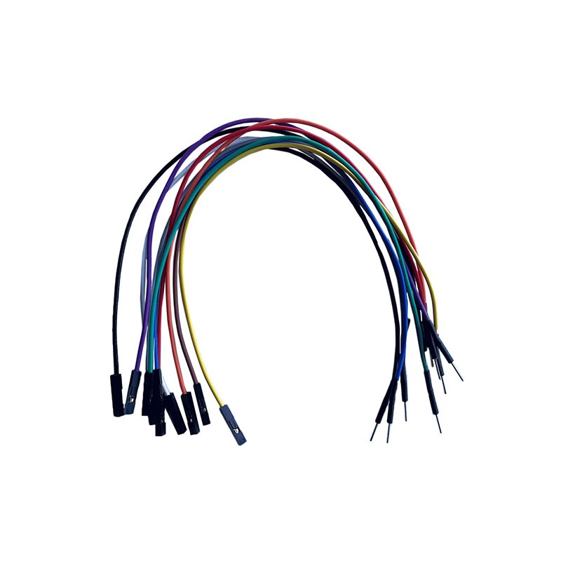 1 pcs : TW-MF-5C - 10-PACK MULTI-COLOR JUMPER WIRES