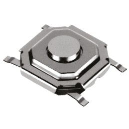 10 pcs - Stem Tactile Switch, SPST 50 mA @ 12 V dc 1.5mm Surface Mount