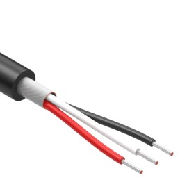 1 pcs : 30-02423 - CABLE 3COND 28AWG BLACK SHLD 1M