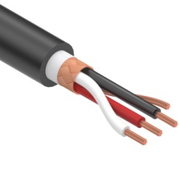 1 pcs : 30-00913 - CABLE 3COND 24AWG BLACK SHLD 1M