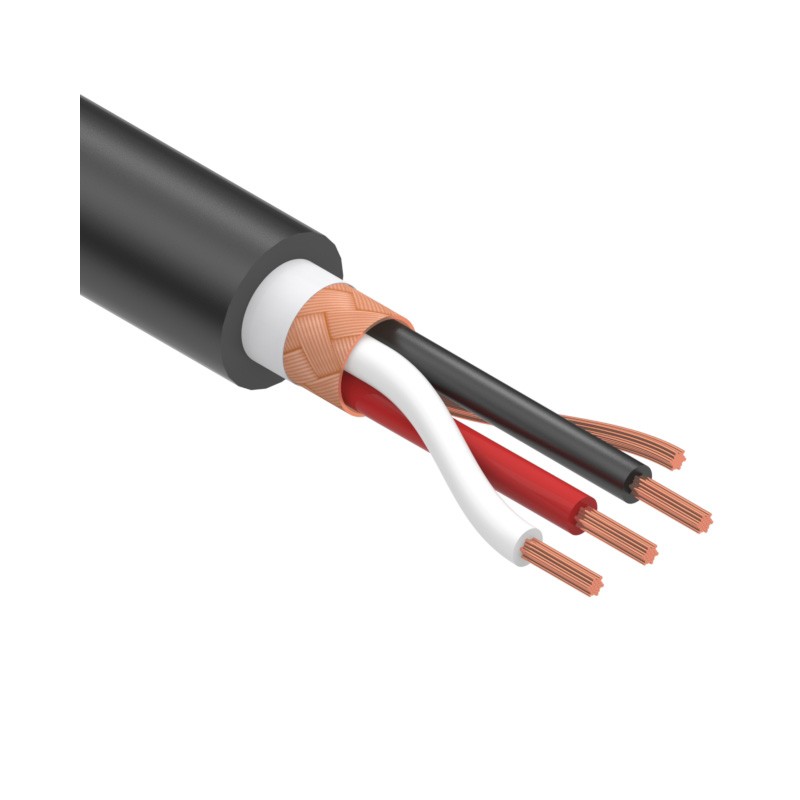 1 pcs : 30-00913 - CABLE 3COND 24AWG BLACK SHLD 1M