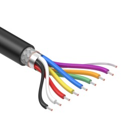 1 pcs : 30-01613 - CABLE 8COND 28AWG BLACK SHLD 1M
