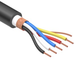 1 pcs : 30-00671 - CABLE 5COND 28AWG BLACK SHLD 1M