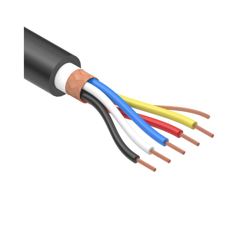 1 pcs : 30-00671 - CABLE 5COND 28AWG BLACK SHLD 1M