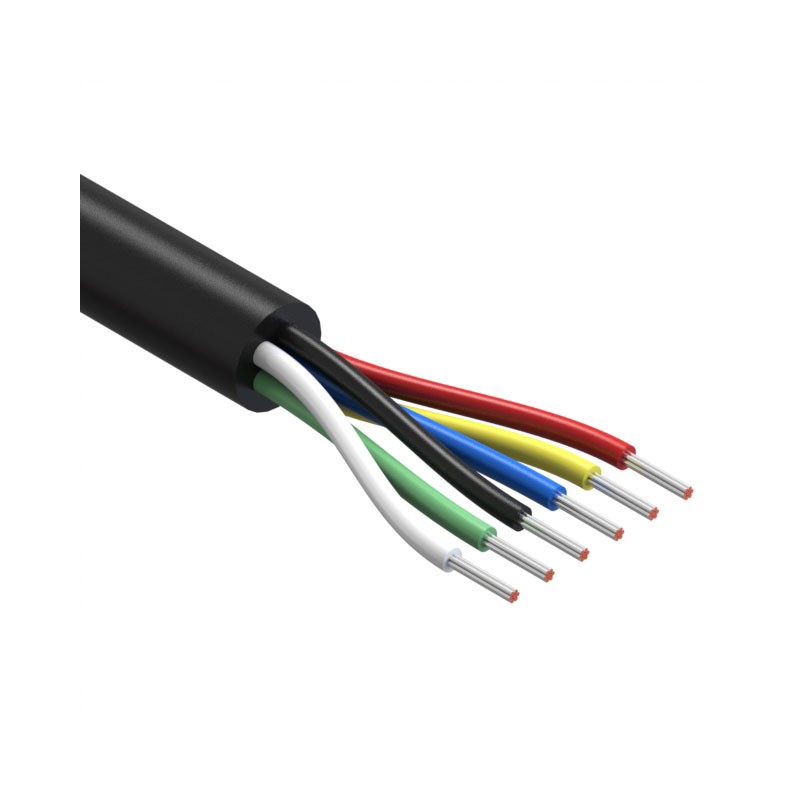 1 pcs : 30-01289 - CABLE 6COND 20AWG BLACK 1M