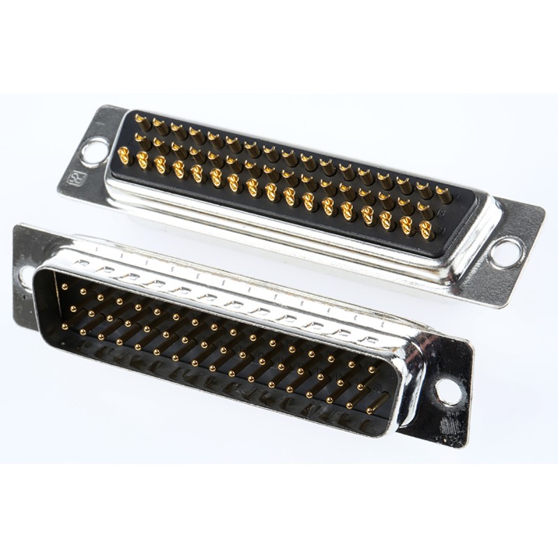 5 pcs - RS PRO 50 Way Panel Mount D-sub Connector Plug, 2.77mm Pitch