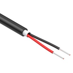 1 pcs : 30-01976 - CABLE 2COND 22AWG BLACK 1M