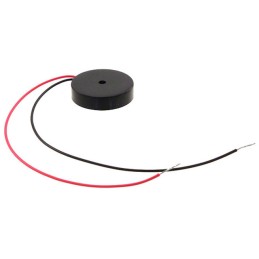 1 pcs : AT-1750-TFL-LW95-R - Buzzers Transducer, Externally Driven Piezo 10 V 9mA 5kHz 80dB @ 10V, 10cm Custom Wire Leads