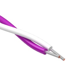 1 pcs : 30-03296 - CABLE 2COND 22AWG WHT/PURP METER