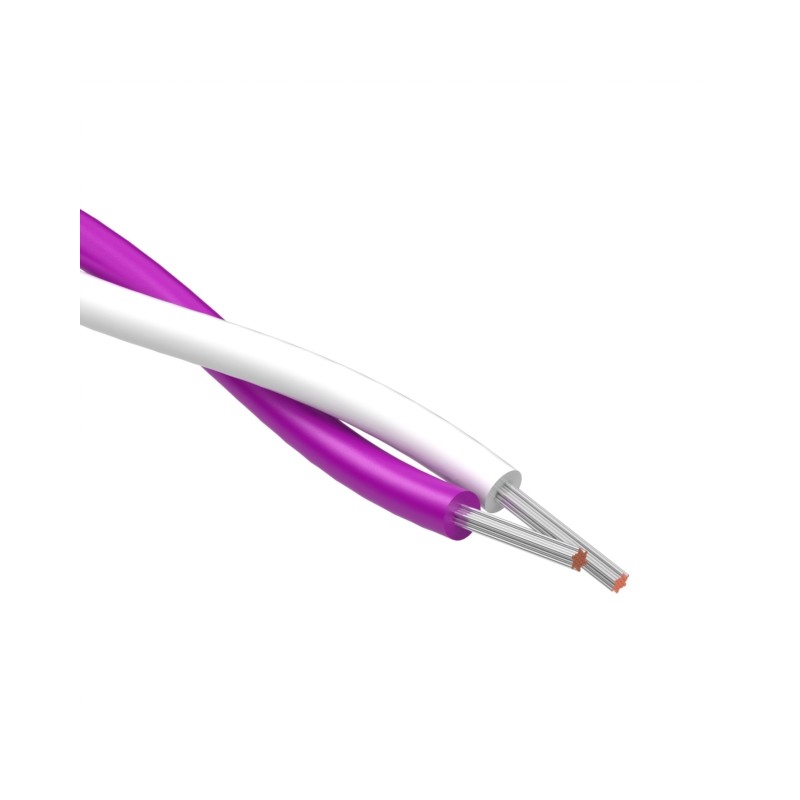 1 pcs : 30-03296 - CABLE 2COND 22AWG WHT/PURP METER