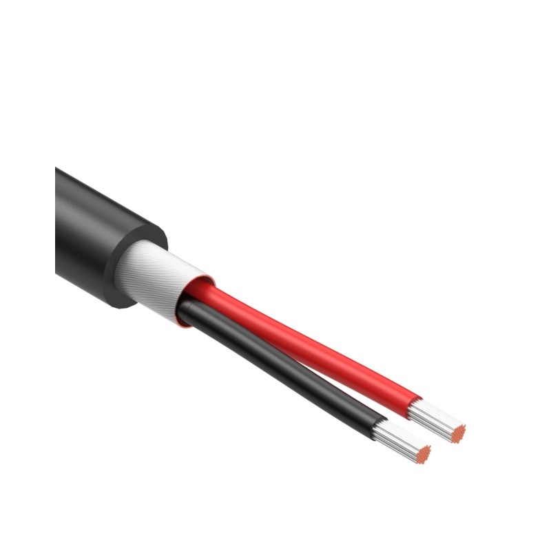 1 pcs : 30-02413 - CABLE 2COND 24AWG BLACK SHLD 1M